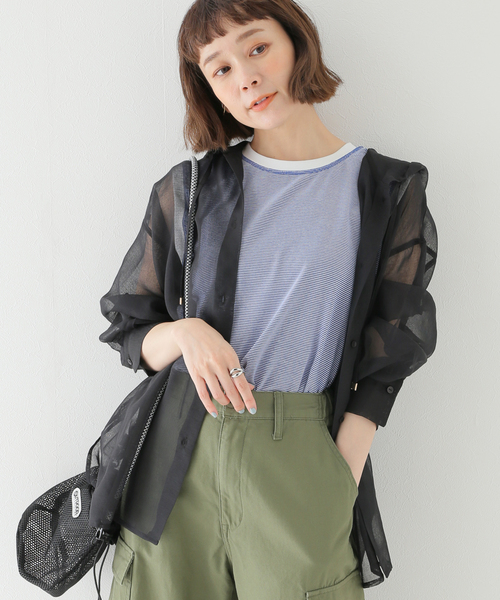 美品 24SS SIMPLICITE  シンプリシテェ フードシアーブルゾン シャツ 24011700603210 ブラウン レディース 古着 中古 Simplicite - 美品 24SS SIMPLICITE シンプリシテェ フード