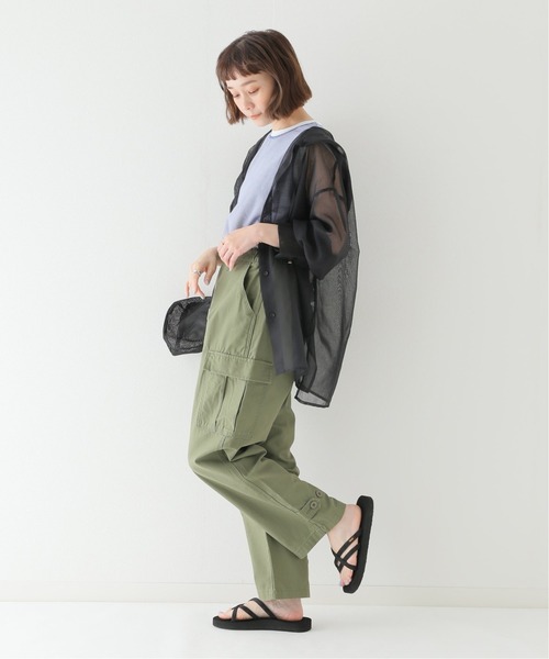 Simplicite(サンプリシテ)の「フードシアーシャツ(シャツ/ブラウス・レディース・ホワイト/ブラック/イエロー/オレンジ・FREE)」の16枚目の写真