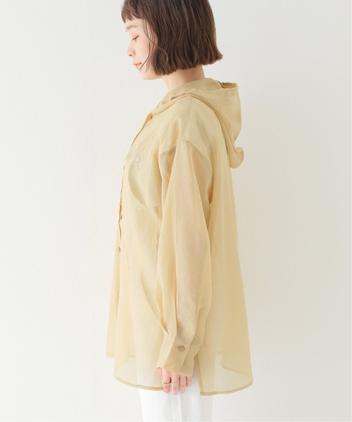 Simplicite(サンプリシテ)の「フードシアーシャツ(シャツ/ブラウス・レディース・ホワイト/ブラック/イエロー/オレンジ・FREE)」の22枚目の写真