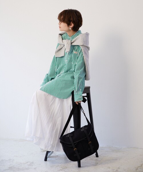 FREAK'S STORE（フリークスストア）の「長袖ブラウス（シャツ/ブラウス・レディース・グリーン・ﾌﾘ-）」の6枚目の写真