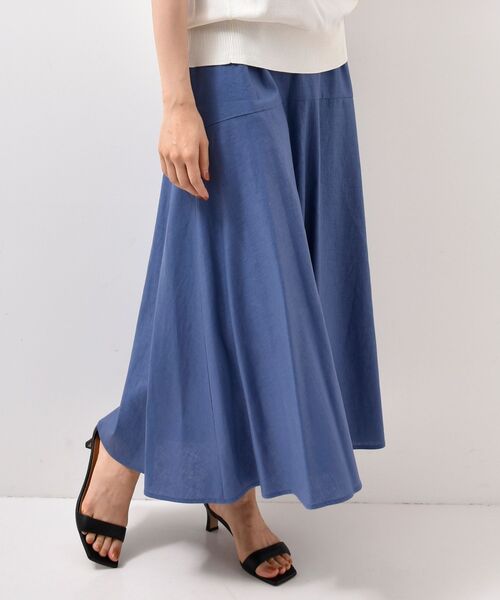 le.coeur blanc（ルクールブラン）の「レーヨン麻コーティングウォッシュセミフレアスカート（スカート・レディース・ピンク系その他/ブラック/ブルー・36/38）」の11枚目の写真