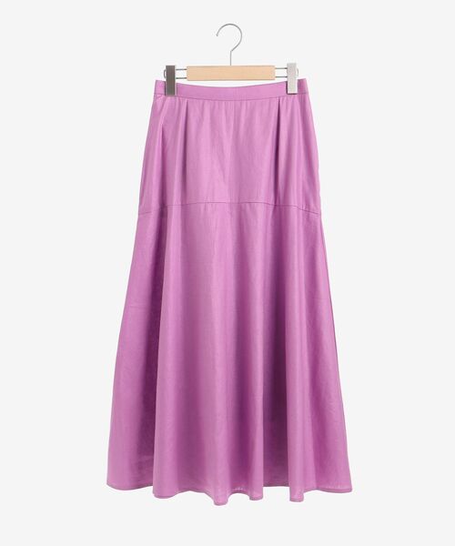 le.coeur blanc（ルクールブラン）の「レーヨン麻コーティングウォッシュセミフレアスカート（スカート・レディース・ピンク系その他/ブラック/ブルー・36/38）」の7枚目の写真