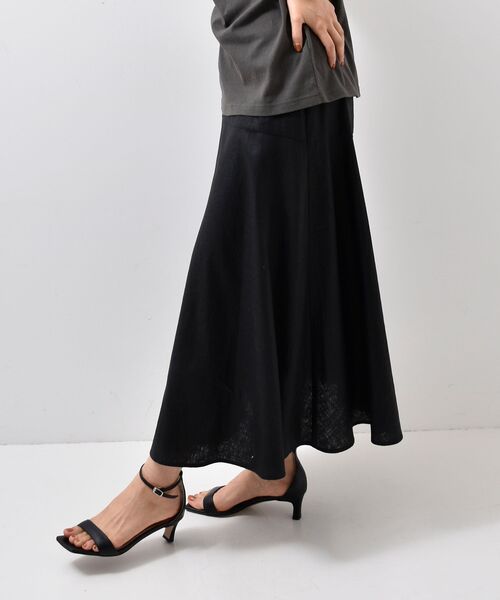 le.coeur blanc（ルクールブラン）の「レーヨン麻コーティングウォッシュセミフレアスカート（スカート・レディース・ピンク系その他/ブラック/ブルー・36/38）」の19枚目の写真