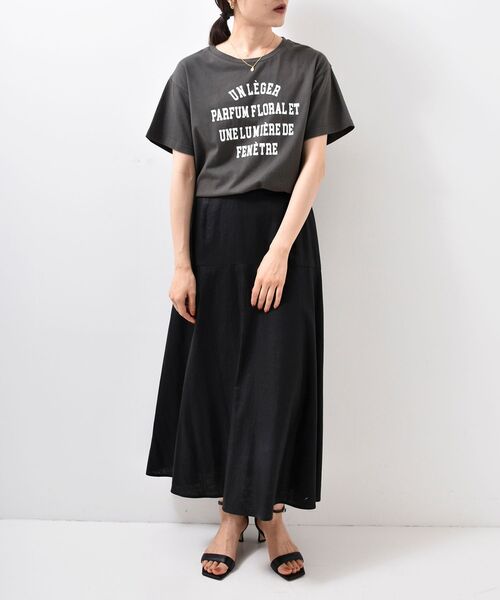 le.coeur blanc（ルクールブラン）の「レーヨン麻コーティングウォッシュセミフレアスカート（スカート・レディース・ピンク系その他/ブラック/ブルー・36/38）」の20枚目の写真