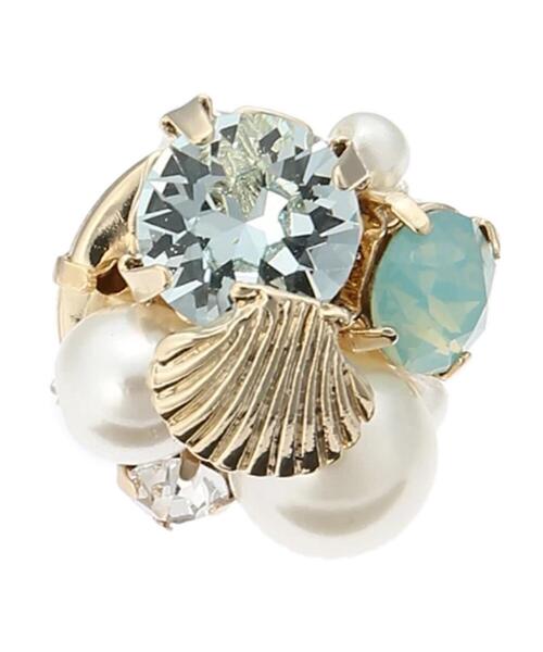 Maison de FLEUR（メゾンドフルール）の「マーメイドピアス（ピアス（両耳用）・レディース・ピンク/サックスブルー・FREE）」の5枚目の写真