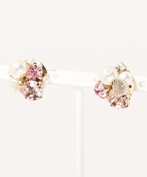 Maison de FLEUR（メゾンドフルール）の「マーメイドピアス（ピアス（両耳用）・レディース・ピンク/サックスブルー・FREE）」の9枚目の写真