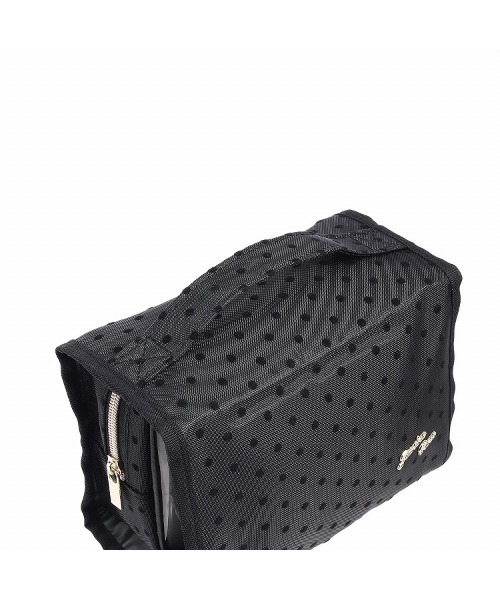 Jewelna Rose(ジュエルナローズ)の「ラウンジアクセサリー バスポーチ トラベルポーチ(ポーチ・レディース・ブラック/ピンクベージュ・FREE)」の5枚目の写真