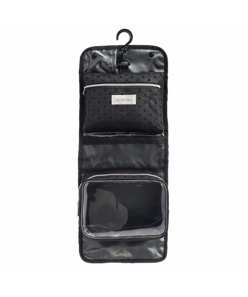 Jewelna Rose(ジュエルナローズ)の「ラウンジアクセサリー バスポーチ トラベルポーチ(ポーチ・レディース・ブラック/ピンクベージュ・FREE)」の14枚目の写真