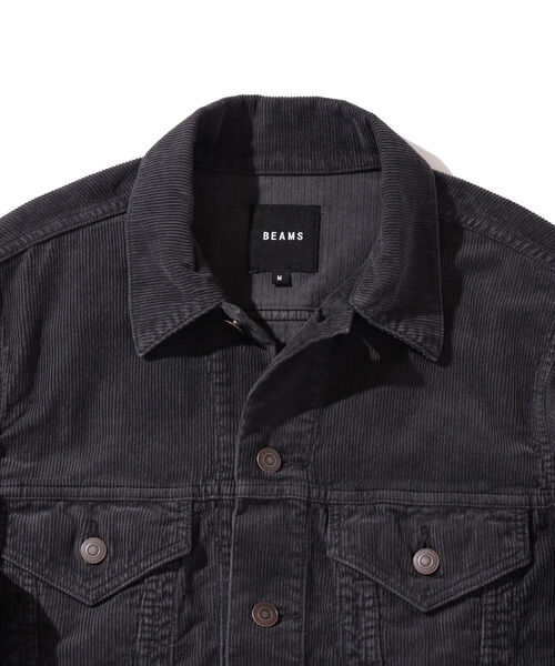 BEAMS ダークブルー コーデュロイジャケット B:MING by BEAMS（ビーミング by ビームス）【別注】Lee