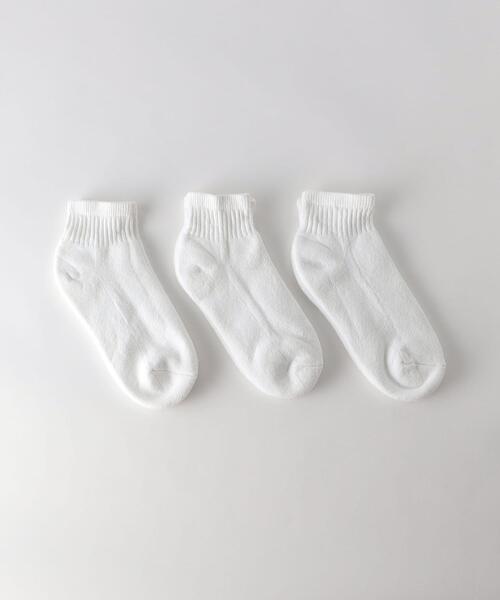 WIGWAM(ウィグワム)の「<WIGWAM> S60 QUARTER 3PAC SOCKS/ソックス(ソックス/靴下・メンズ・ホワイト・M)」の1枚目の写真