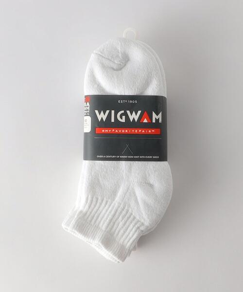 WIGWAM(ウィグワム)の「<WIGWAM> S60 QUARTER 3PAC SOCKS/ソックス(ソックス/靴下・メンズ・ホワイト・M)」の2枚目の写真