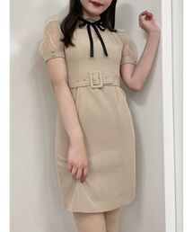 ハートカットシースルーワンピース