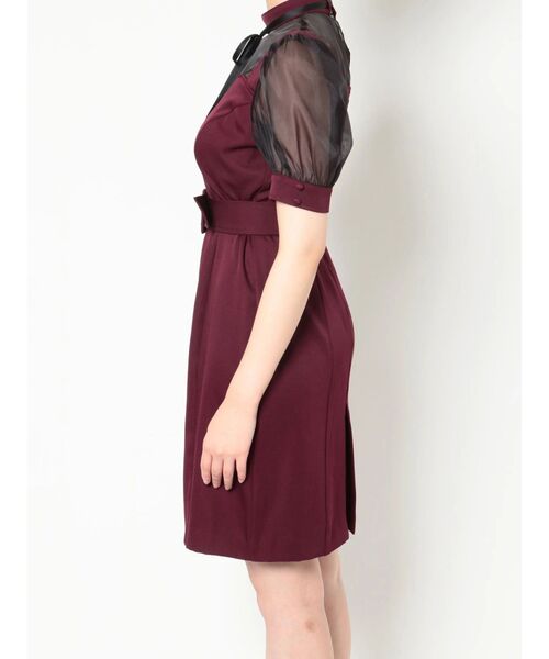 EATME(イートミー)の「ハートカットシースルーワンピース(ワンピース・レディース・ブラック/バーガンディー/ベージュ・SMALL/MEDIUM)」の17枚目の写真