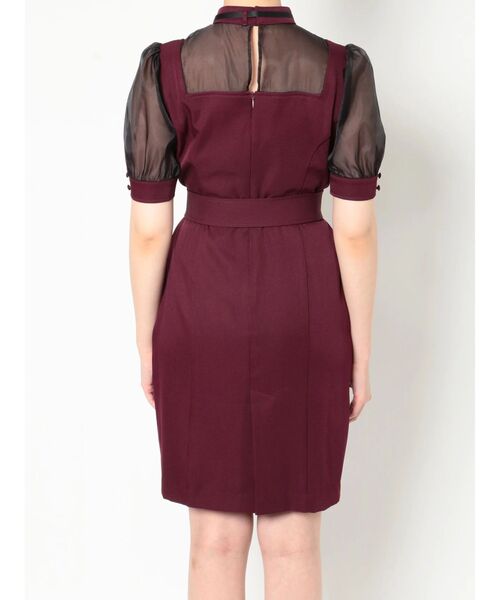 EATME(イートミー)の「ハートカットシースルーワンピース(ワンピース・レディース・ブラック/バーガンディー/ベージュ・SMALL/MEDIUM)」の16枚目の写真