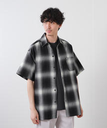 【CALTOP/キャルトップ】オンブレチェック柄シャツ