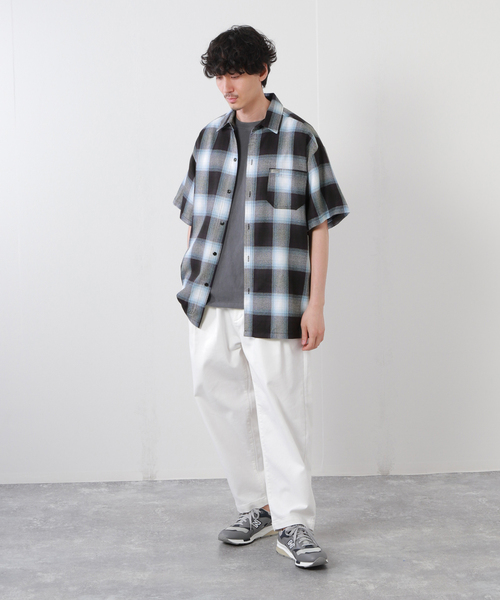 JOURNAL STANDARD(ジャーナルスタンダード)の「【CALTOP/キャルトップ】オンブレチェック柄シャツ(シャツ/ブラウス・メンズ・ブラック/ネイビー/ブラウン/サックスブルー・MEDIUM/LARGE)」の13枚目の写真