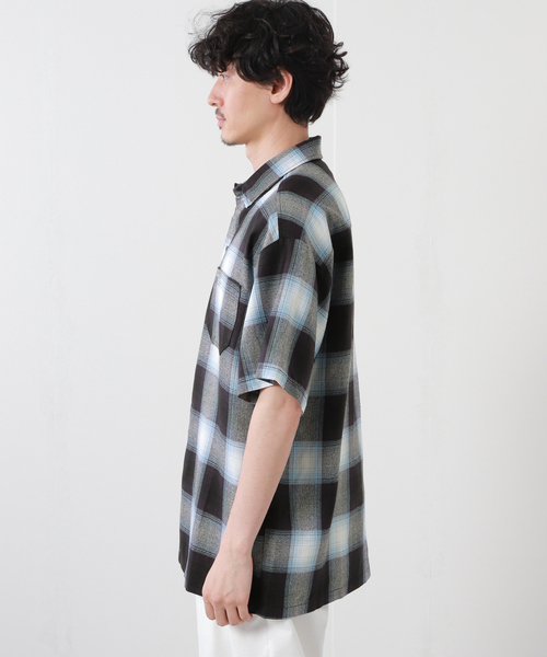 スタンプド オンブレチェックシャツ ブラック Lサイズ 楽天市場】STAMPD スタンプド メンズ シャツ OVERSIZED PLAID