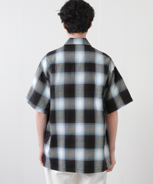 JOURNAL STANDARD(ジャーナルスタンダード)の「【CALTOP/キャルトップ】オンブレチェック柄シャツ(シャツ/ブラウス・メンズ・ブラック/ネイビー/ブラウン/サックスブルー・MEDIUM/LARGE)」の11枚目の写真