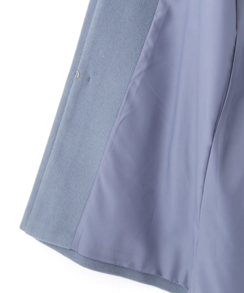 PROPORTION BODY DRESSING（プロポーションボディドレッシング）の「【美人百花11月号タイアップ 休井美郷さん着用商品】レスキュールノーカラーミドルコート / 1212252901（ノーカラーコート・レディース・ブルー/ダークグレー/オフホワイト/パープル・SMALL/MEDIUM）」の15枚目の写真