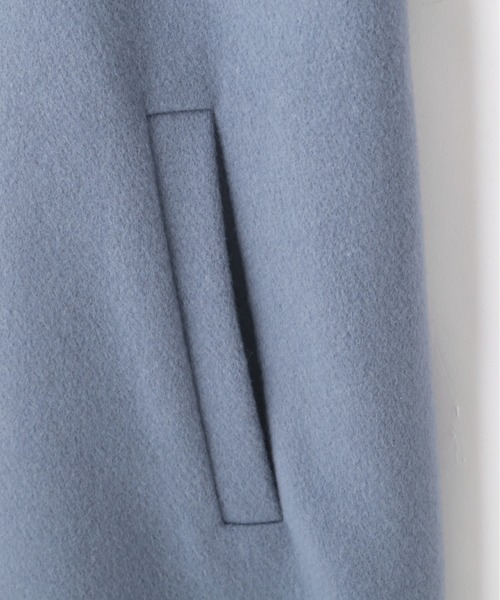 PROPORTION BODY DRESSING（プロポーションボディドレッシング）の「【美人百花11月号タイアップ 休井美郷さん着用商品】レスキュールノーカラーミドルコート / 1212252901（ノーカラーコート・レディース・ブルー/ダークグレー/オフホワイト/パープル・SMALL/MEDIUM）」の19枚目の写真