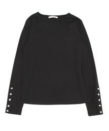 Chez toi（シェトワ）の「袖ボタンランダムリブカットソー（Tシャツ/カットソー・レディース）」