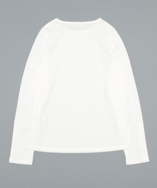 Chez toi(シェトワ)の「袖ボタンランダムリブカットソー(Tシャツ/カットソー・レディース・ブラック/ベージュ/ブラウン/オフホワイト・FREE)」の5枚目の写真