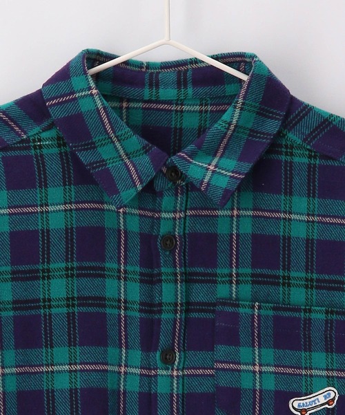 ROPE' PICNIC(ロペピクニック)の「【KIDS】リンクコーデ/チェックネルシャツ(シャツ/ブラウス・キッズ・グリーン/オレンジ・110/120/130/140/150)」の11枚目の写真