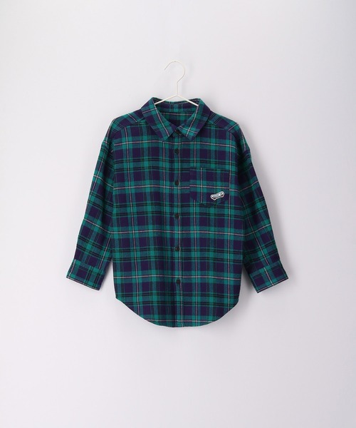 ROPE' PICNIC(ロペピクニック)の「【KIDS】リンクコーデ/チェックネルシャツ(シャツ/ブラウス・キッズ・グリーン/オレンジ・110/120/130/140/150)」の13枚目の写真