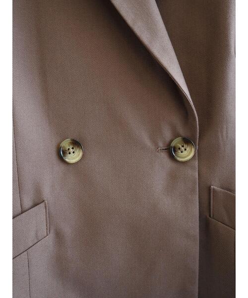 ENVYM（アンビー）の「ENVYM.ダブルブレストジャケット（テーラードジャケット・レディース・ブラウン/チェック/ブラック・FREE）」の12枚目の写真