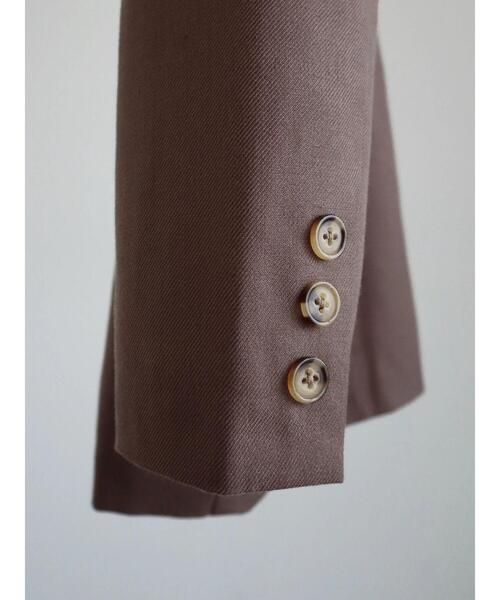 ENVYM（アンビー）の「ENVYM.ダブルブレストジャケット（テーラードジャケット・レディース・ブラウン/チェック/ブラック・FREE）」の13枚目の写真