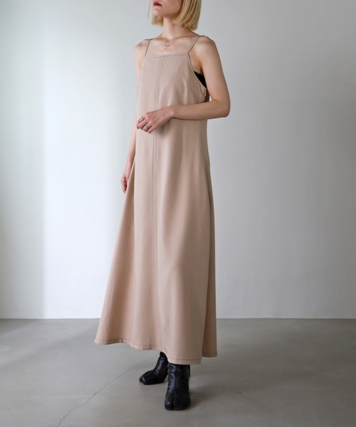 UNFIELD(アンフィールド)の「【UNFIELD】長袖ボレロ+キャミワンピースセット(ワンピース・レディース・ブラック/ベージュ・FREE)」の17枚目の写真