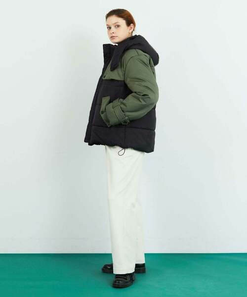 FRAPBOIS（フラボア）の「トレンチダウン（ダウンジャケット/コート・レディース・ネイビー/ブラック・2/1）」の21枚目の写真