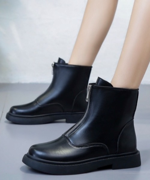Burner(バーナー)の「【OKUOKU 0909】センタージップ チェルシーブーツ oku-shoes-134-35(ブーツ・レディース・ブラック/ブラック系その他・40/38/36)」の3枚目の写真