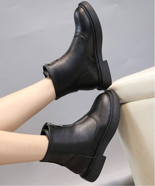 Burner(バーナー)の「【OKUOKU 0909】センタージップ チェルシーブーツ oku-shoes-134-35(ブーツ・レディース・ブラック/ブラック系その他・40/38/36)」の6枚目の写真