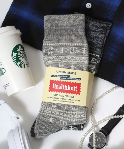 Healthknit(ヘルスニット)の「Healthknit(ヘルスニット)「2足セット」無地・タイダイ・ラインソックス/ハイソックス靴下/クォーターソックス(ソックス/靴下・メンズ・レインボー/ベージュ系その他2/ベージュ系その他3/ホワイト系その他/グレー系その他/ベージュ系その他/ブラウン系その他/スモーク/ホワイト系その他2/霜降りグレー/ミックスグレー/ベージュ系その他4/ブルー系その他/ブラック系その他・M/S)」の5枚目の写真