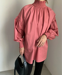 Ameri Vintage アメリ ブラウス ピンク シースルー ボウタイ