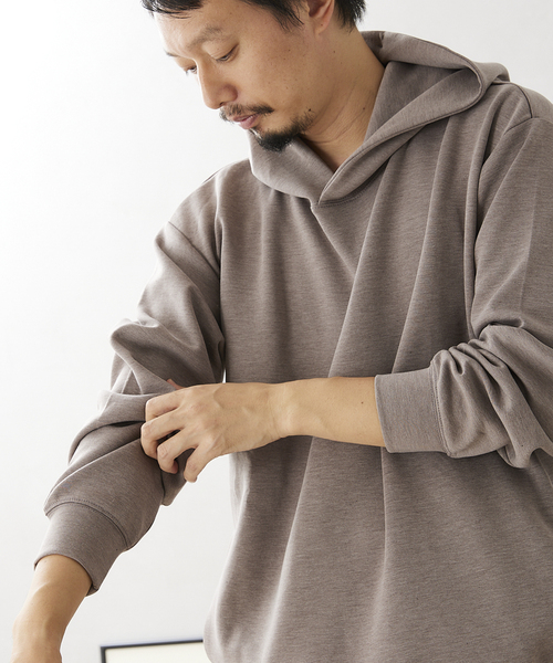 JOURNAL STANDARD relume（ジャーナルスタンダード　レリューム）の「TR ダンボール パーカー（パーカー・メンズ・ライトグレー/ブラウン系その他/コバルトブルー・MEDIUM/LARGE）」の9枚目の写真