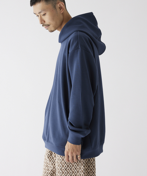 JOURNAL STANDARD relume（ジャーナルスタンダード　レリューム）の「TR ダンボール パーカー（パーカー・メンズ・ライトグレー/ブラウン系その他/コバルトブルー・MEDIUM/LARGE）」の10枚目の写真