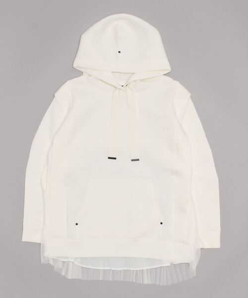 AULA AILA（アウラアイラ）の「AULA AILA/アウラアイラ/別注NEWバックチュールフーディー（パーカー・レディース・ホワイト/ブラック・0）」の14枚目の写真