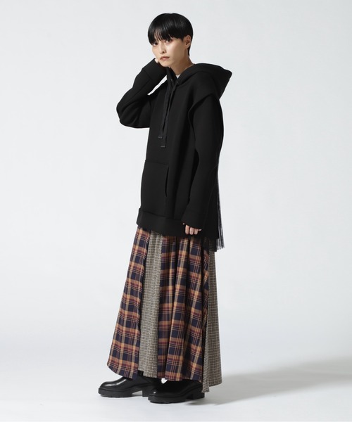 AULA AILA（アウラアイラ）の「AULA AILA/アウラアイラ/別注NEWバックチュールフーディー（パーカー・レディース・ホワイト/ブラック・0）」の15枚目の写真