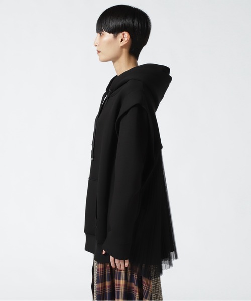 AULA AILA（アウラアイラ）の「AULA AILA/アウラアイラ/別注NEWバックチュールフーディー（パーカー・レディース・ホワイト/ブラック・0）」の17枚目の写真