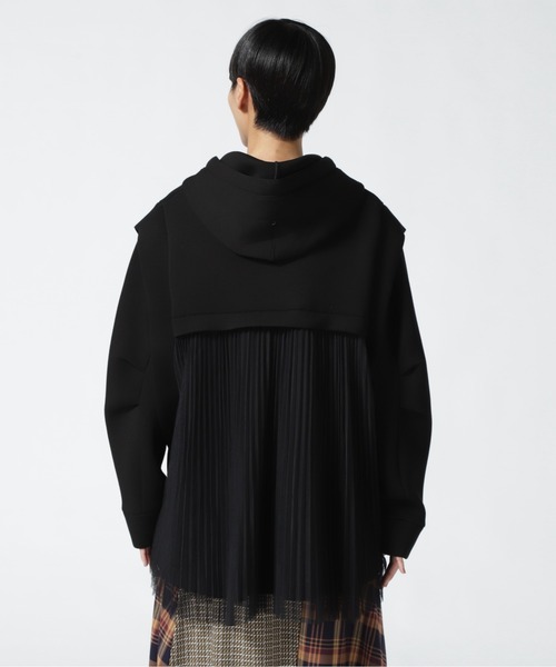 AULA AILA（アウラアイラ）の「AULA AILA/アウラアイラ/別注NEWバックチュールフーディー（パーカー・レディース・ホワイト/ブラック・0）」の18枚目の写真