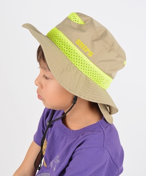 SHIPS(シップス)の「SHIPS KIDS:メッシュ サファリ ハット◇(ハット・キッズ・ベージュ/ブルー/その他・SMALL/MEDIUM/LARGE)」の2枚目の写真