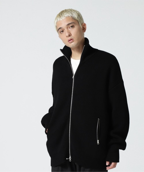 DANKE SCHON（ダンケシェーン）の「Dankeschon/ダンケシェーン/ZIP UP KNIT（ニット/セーター・メンズ・ブルー/グリーン/ブラック・F）」の2枚目の写真