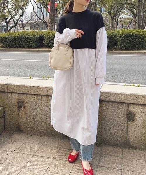 Isn't She?(イズントシー)の「エナメルバレエシューズ(バレエシューズ・レディース・ブラック/アイボリー/レッド・L/S/M)」の10枚目の写真