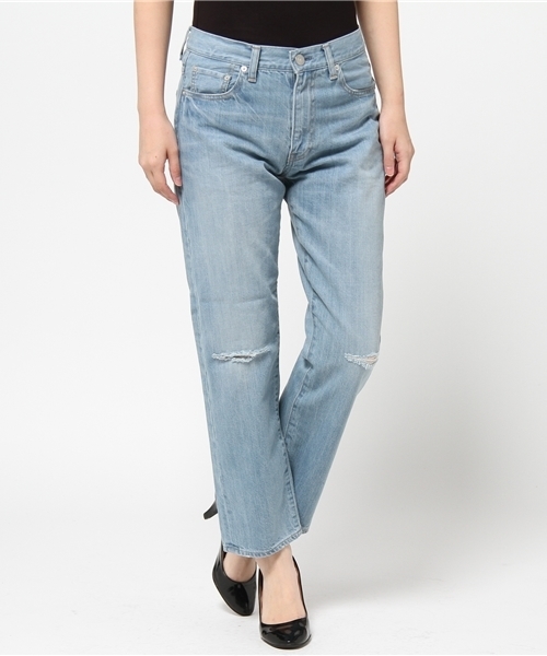 FRAMeWORK（フレームワーク）の「ダメージデニム 5P　パンツ。（その他パンツ・レディース・ホワイト/サックスブルー・38/36/40）」の15枚目の写真