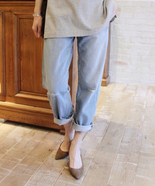 FRAMeWORK（フレームワーク）の「ダメージデニム 5P　パンツ。（その他パンツ・レディース・ホワイト/サックスブルー・38/36/40）」の18枚目の写真