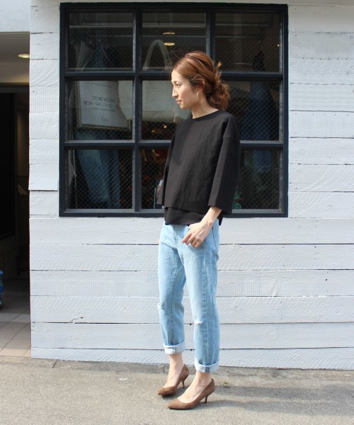 FRAMeWORK（フレームワーク）の「ダメージデニム 5P　パンツ。（その他パンツ・レディース・ホワイト/サックスブルー・38/36/40）」の21枚目の写真