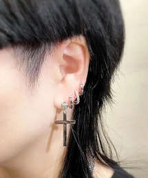 ジャスティンデイビス タイニースカルフープピアス おまけ付き