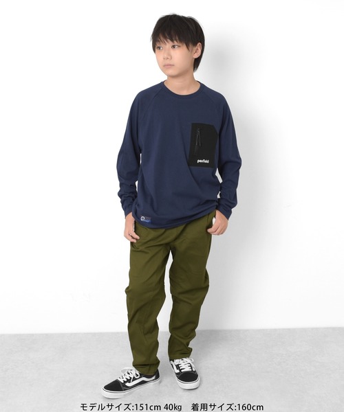 PEN FIELD(ペンフィールド)の「【Penfield】ジップポケットラグランTシャツ(Tシャツ/カットソー・キッズ・レッド/グリーン/ネイビー・140cm/150cm/160cm/170cm)」の15枚目の写真
